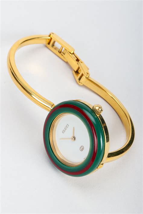 gucci womens bangle watch|vintage Gucci bangle bezel watch.